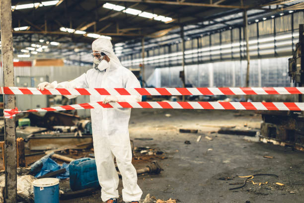 Professional Biohazard technician working in Carle Place, NY